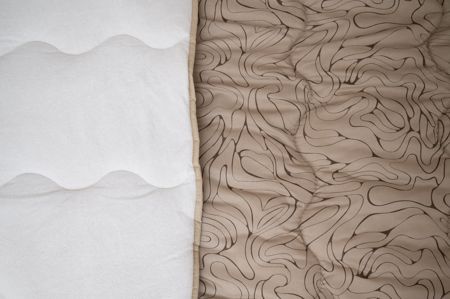 Frotir prekrivač Bež elegancija