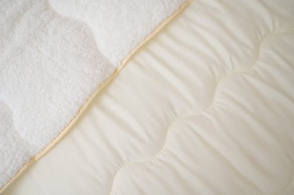 Single jorgan s krznom, bež boja