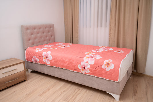 Frotir Prekrivač Cvetni Pink