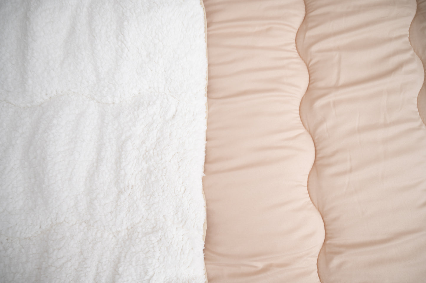 Bračni jorgan s krznom, roze boja